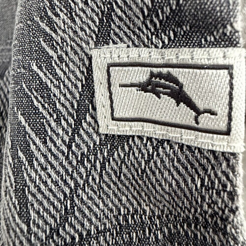 Tommy Bahama Palms In Parades Camp Shirt Gray Button Up Men’s IXL/ITG - Picture 8 of 9